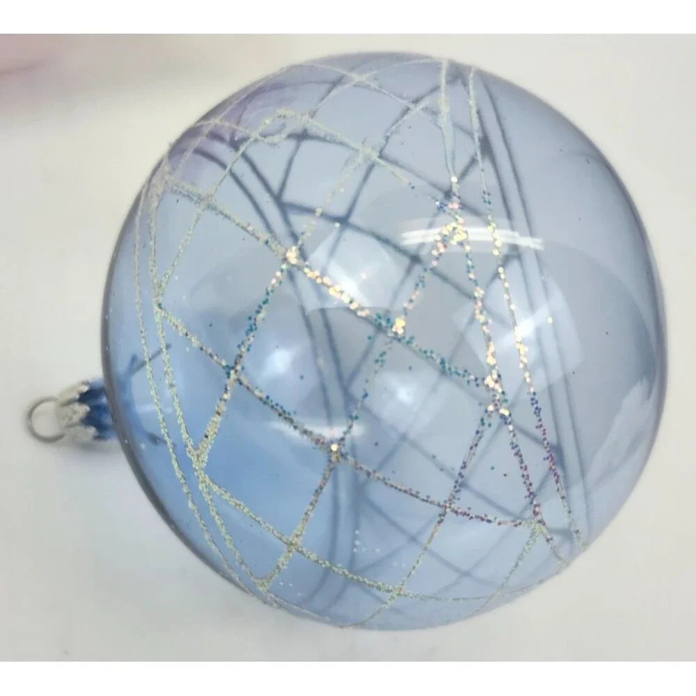 Kurt Adler Kringle Glass Christmas Tree Ornaments in Box Made in Columbia